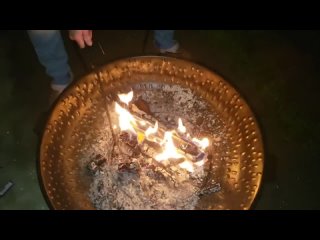 mature wife downblouse playing in fire - ytboob