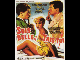 be beautiful and be silent / sois belle et tais-toi (1958) - crime comedy with mylene demongeau, henri vidal, alain delon